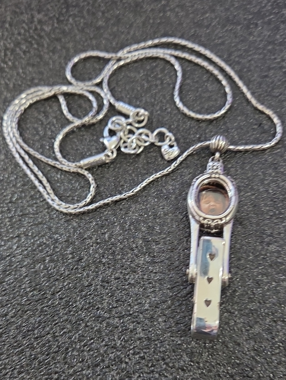 Brighton Memory Lane Silver Badge Clip Lanyard